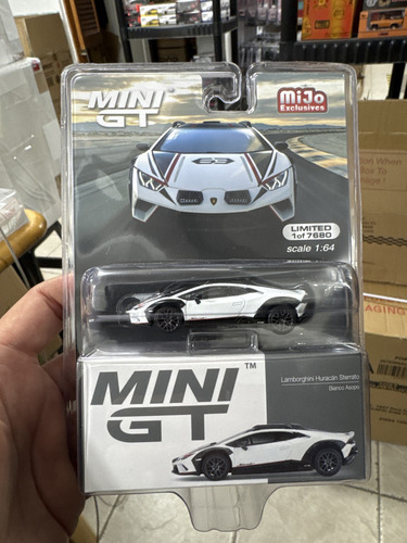 Mini Gt Lamborghini Huracan White Dirt Asopo #763 Mijo Cor branca