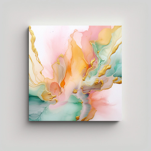 60x60cm Arte Tonos Elegante P A Light Pink Mint Green Alcoho