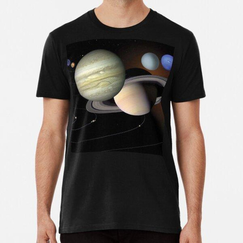 Remera Sistema Solar, Planetas, Júpiter, Saturno, Espacio Ex