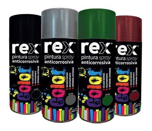  Spray Anticorrosivo 400ml Rex X Caja 6 Unidades