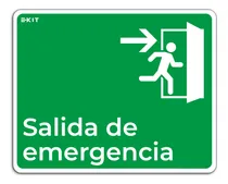 Comprar Señalamiento Salida De Emergencia Derecha Letrero 30x40