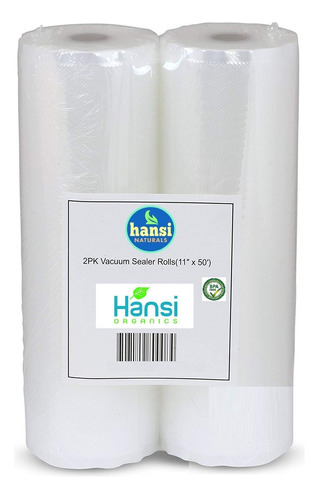 Hansi Naturals 11  X 50' Heavy Duty Aspiradora Sello Rollo