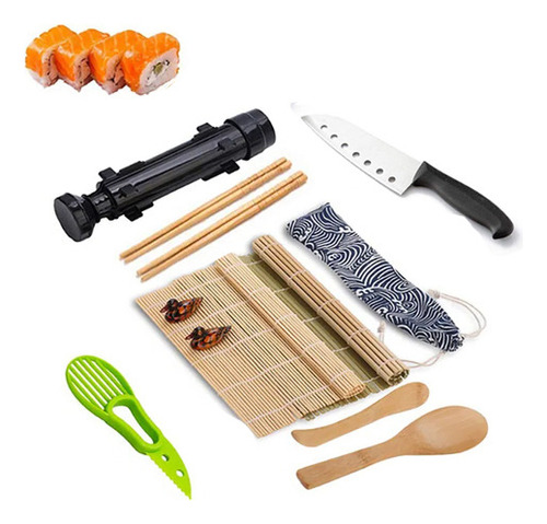 Kit De Moldes For Sushi For Cocina Japonesa 14 Unidades