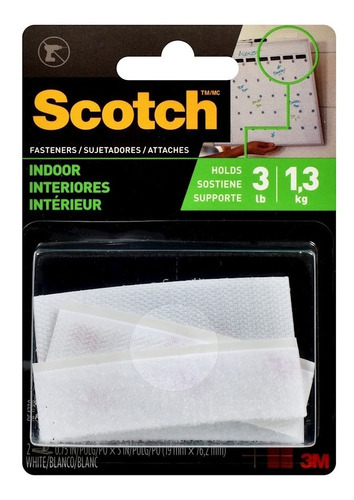 Sujetadores Fijación Extrema Interiores Scotch Blancos 1.3kg