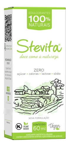 Stevita Adoçante Líquido edulcorantes 100% naturais 60ml