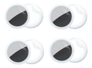 Mica Airtag Ambas Caras Pack X4 Air Tag Protector