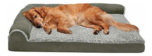 Cama Perros Furhaven, Ortopedica, En Forma De L