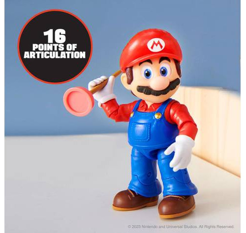 Super Mario Bros Movie Figura Mario Bros Fontanero Original