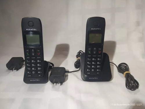 Teléfono inalámbrico dúo cod.e195duo negro Alcatel –