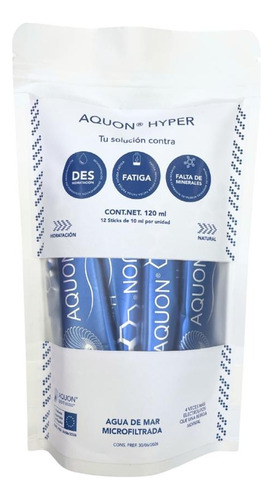  Aquon Hyper Agua De Mar Microfiltrada Pack De 12 Sticks