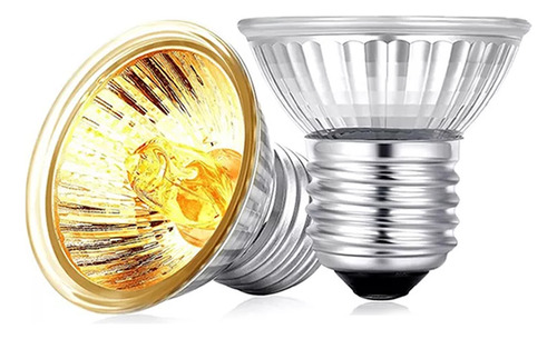2 Lâmpadas Cerâmicas 50w P/ Aquário Incubadora Termostato