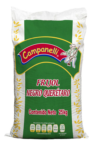 Frijol Negro Querétaro Campanelli 25 Kg