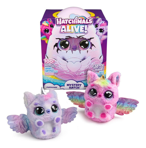 Juguete Interactivo Hatchimals Alive Mystery Hatch Pufficorn
