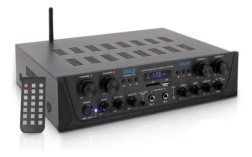 comprar Amplificador Pyle Pta44bt 4 Canales Color Negro Potencia de salida RMS 500 W