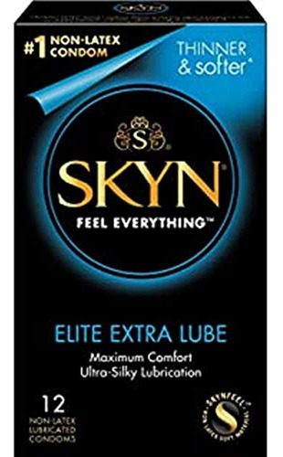 Condones Skyn Elite Extra Lube Libres De Latex Preservativos