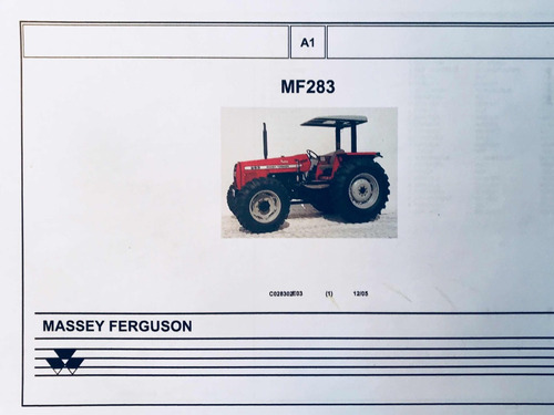 Manual De Repuestos Tractor Massey Ferguson 283 Di