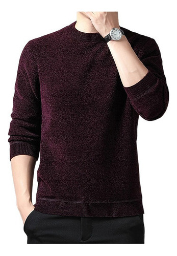 Sudadera Cuello Redondo Slim Fit Moda Sueter Hombre