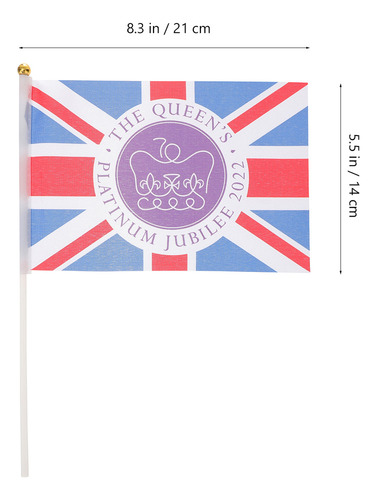 Banderines Con Bandera Británica De La Union Jack, Tamaño Mi