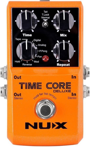 Nux Tiempo Efecto Core Deluxe Delay Guitarra Pedal 7 delay.