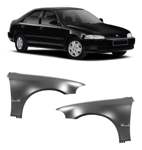 Guardabarro Honda Civic 1992 1993 1994 1995 4 Puertas S/giro