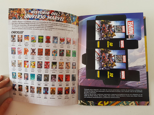 Albúm Marvel 80 Aniversario Panini 2020 Vacio (Usado)