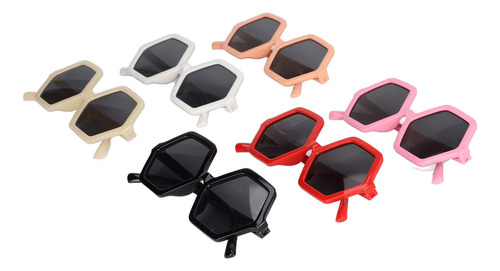 Gafas De Sol Hexagonales Para Niños, Coloridas, Poligonales,