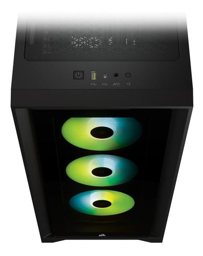 Imagen 5 de 9 de Gabinete Gamer Corsair Icue 4000x Rgb Tg Mid-tower Black