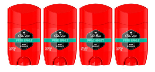 Packx4 Desodorante En Barra Old Spice Pure Sport 50g