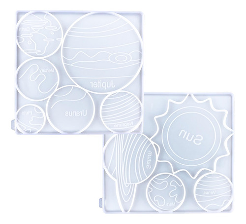 Molde De Resina Para Posavasos, 2 Uds., Alfombrilla Para