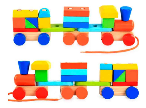 Tren De Arrastre Didactico Con Encaje