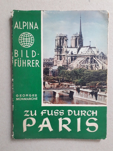 Folleto Turístico De París Año 1960 - Ilustrado (Usado)