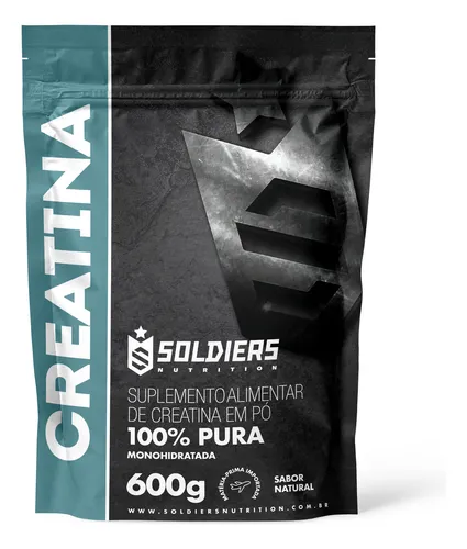 Creatina Monohidratada 600g Soldiers Nutrition 100% Pura Importad...
