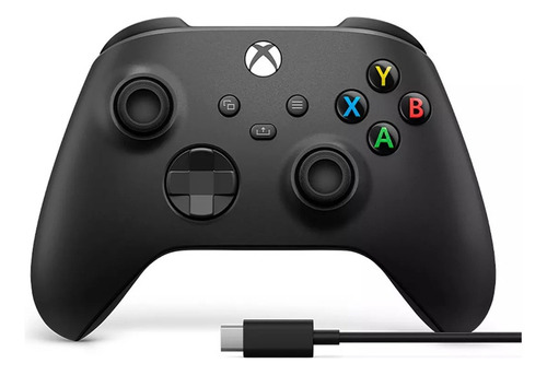 Joystick Original Inalámbrico Xbox Series Negro + Cable Usb