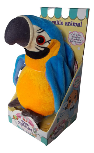 Imagen 2 de 8 de Peluche Interactivo Loro Graba Repite Con Movimiento