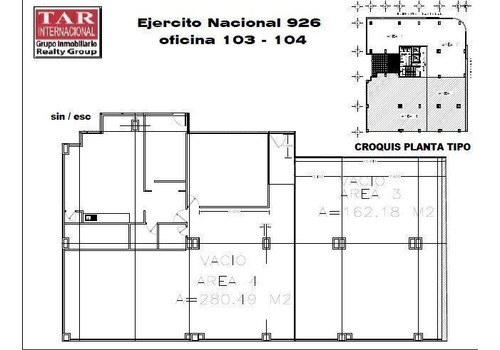 Oficina En Renta En Ejercito Nacional #926
