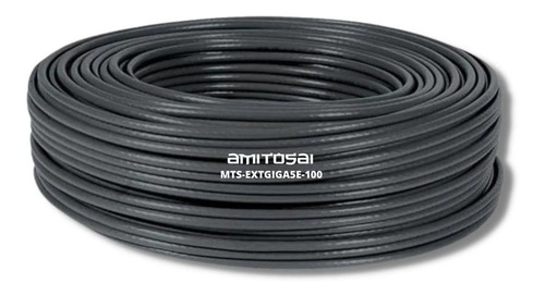 Cable Utp 100 Metros Cat 5e Mts-extgiga5e-100 Amitosai R3c7