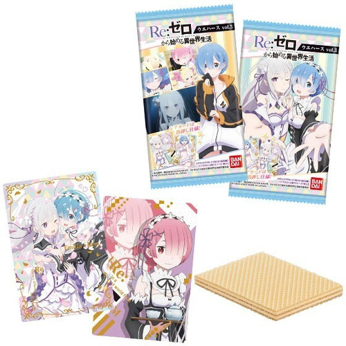 Re:zero Vol.3 Bandai Wafer Caja Con 20 Sobres Nueva !!!