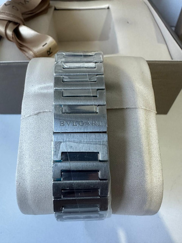 Reloj Pulsera Bvlgari Plata/gris + Full Set Plata Plata Gris (Usado)