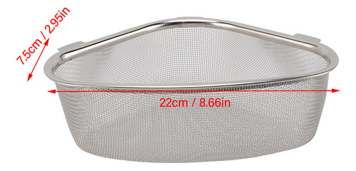 Fregadero De Esquina Con Cesta Coladora Triangular Colgante