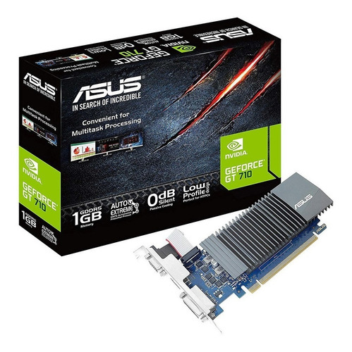 Placa de video Nvidia Asus  GeForce 700 Series GT 710 GT710-SL-1GD5-BRK 1GB