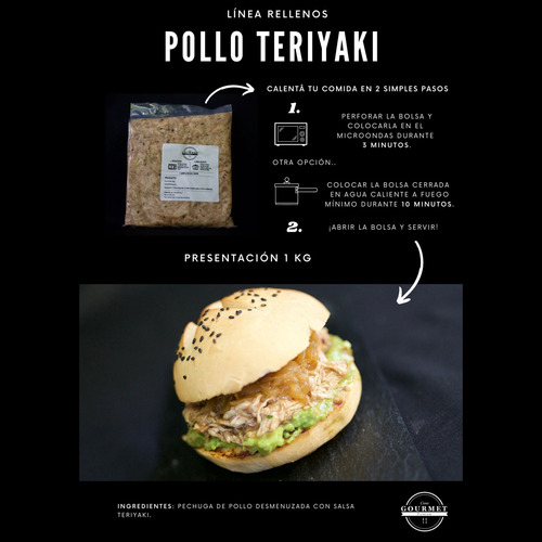 Pollo Teriyaki Al Vacio - Casa Gourmet - 400g