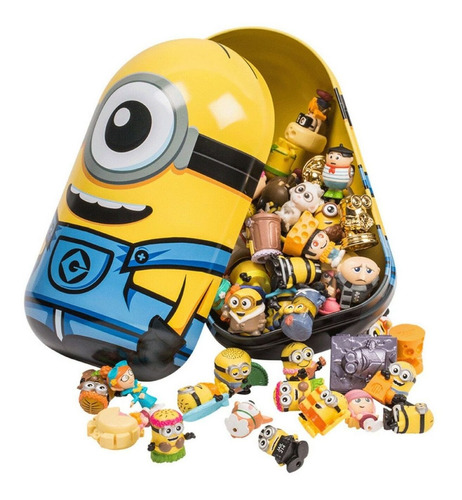 Muñeco Minions Contenedor + 2 Figuras Exclusivas Mineez 5821