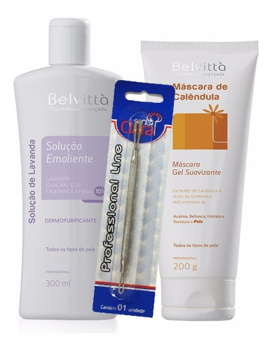 Kit Limpeza Pele Standard Belvitta 2 Ítens C/ Extrator Duplo