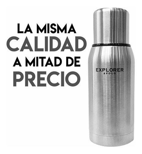 Imagen 4 de 9 de Termo Acero Inoxidable Explorer 750 Ml Pico Cebador Blanco