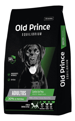 Old Prince Equilibrium Perro Adulto Control De Peso X 3kg