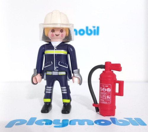 Playmobil Figura Bombera Serie 13 #1726 - Tienda Cpa