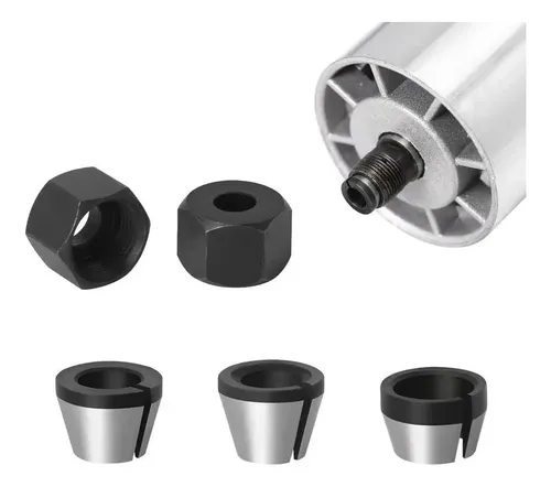 Kit 6 Portabrocas Para Fresadora - 6/6.35/8mm (acero Alta Velocidad)