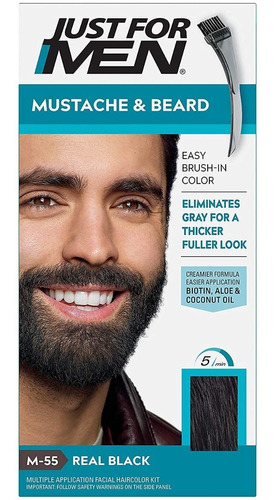  Just For Men Gel Tinte Bigote Y Barba Tono M-55 Negro