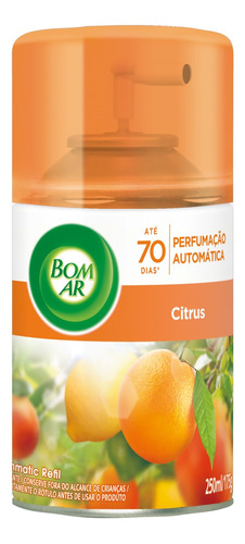 Refil aromatizante Bom Ar Freshmatic spray citrus 250 ml
