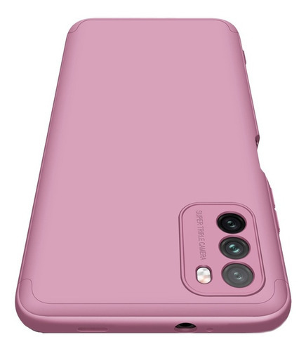 Carcasa Para Xiaomi Poco M3 - 360° - Marca Gkk + Hidrogel Color Rosada